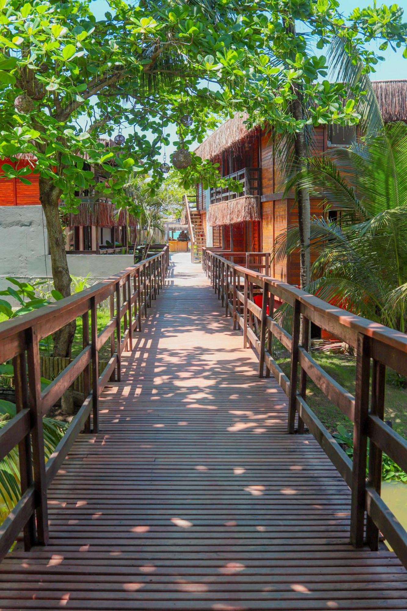 Parador 7 Bangalo, Praia Do Parracho, 1,0 Km Da Rua Mucuge Porto Seguro Eksteriør billede