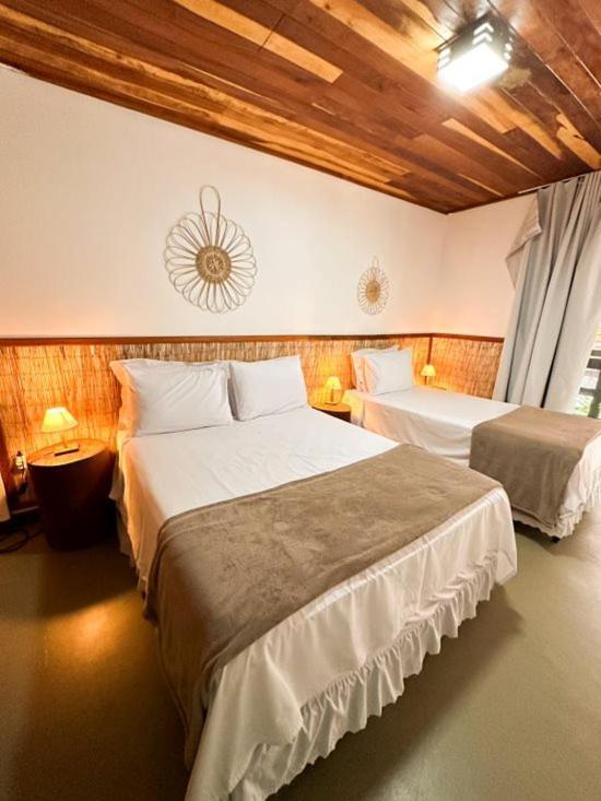 Parador 7 Bangalo, Praia Do Parracho, 1,0 Km Da Rua Mucuge Porto Seguro Eksteriør billede